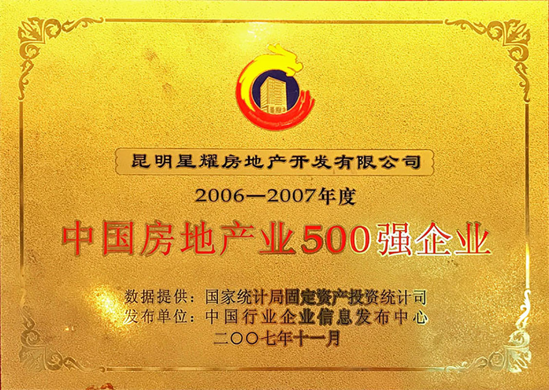 2006-2007年度中国房地产业500强企业